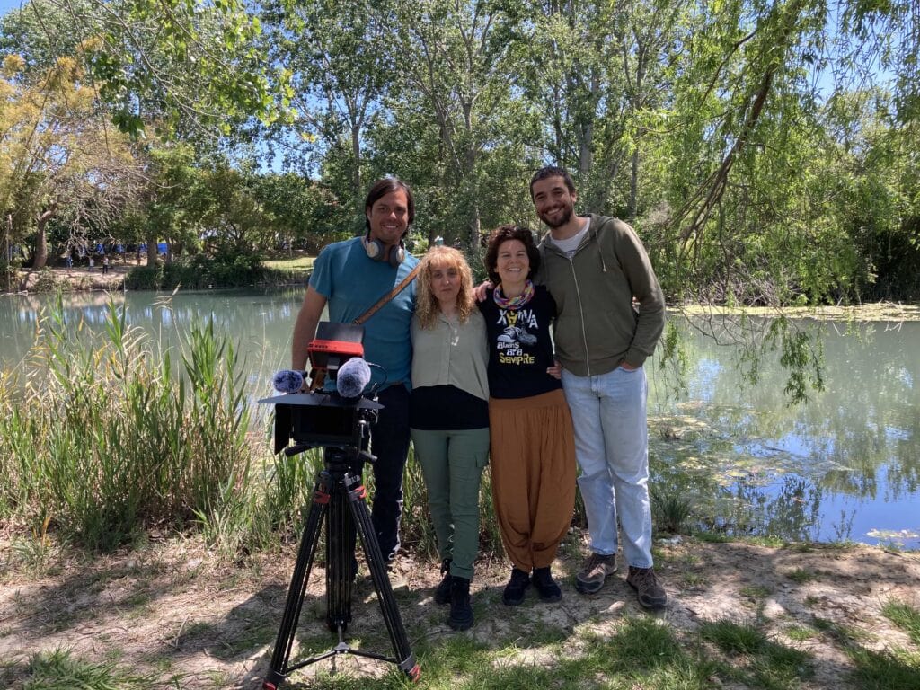 Grabando documental del Ullal - Luis Emilio Cáceres, Latidocs, Ana Rodríguez, La Qris y Mathias Rodríguez